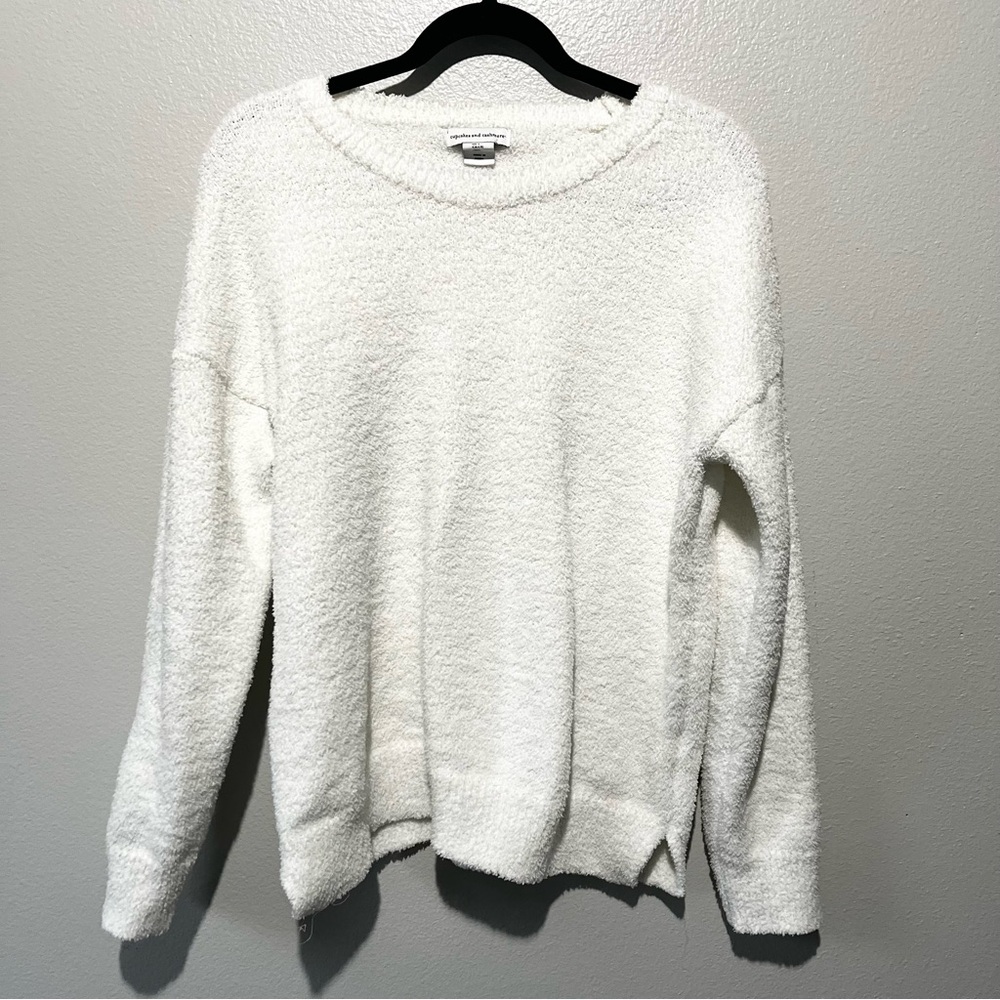 Cupcakes & cashmere - Soft White Sweater and Pants lounge Set Size L - Picture 6 of 8